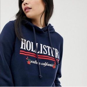 Hollister Southern California Navy Blue Hoodie